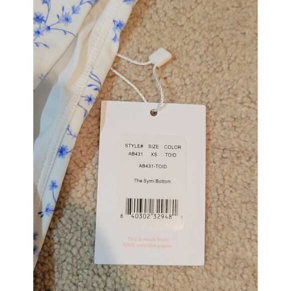NWT Andie Swim The Symi Bottom Blue/White Size XS - Picture 5 of 6